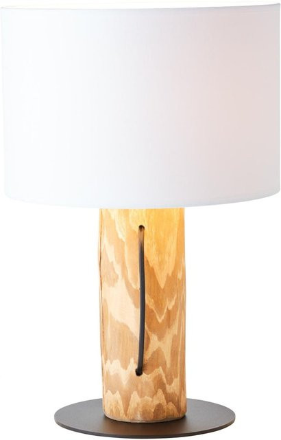 BRILLIANT Jimena Tischleuchte aus Kiefer Holz und Textil mit E27 Fassung - Bild 1