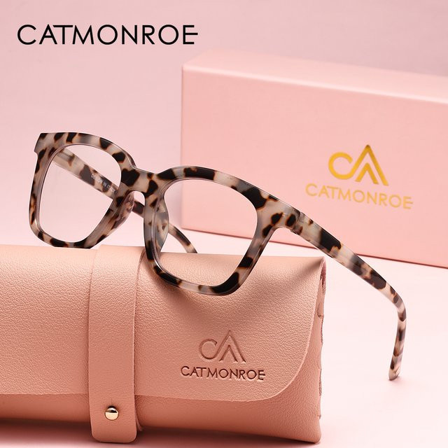 CATMONROE Lesebrille Damen, Vollrand, Kunststoff, Leopardenmuster, braun, multicolour - Bild 1