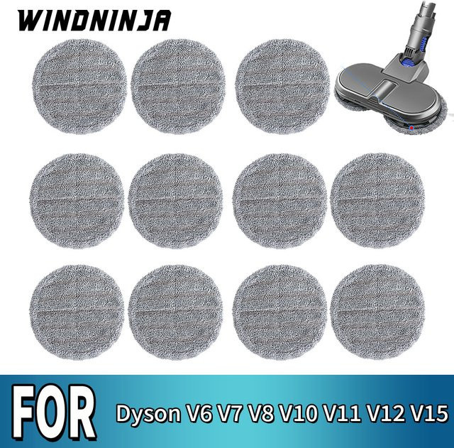 Dyson Wischmopp-Tuch Ersatzteil für Nass-Trocken-Reinigung kompatibel mit V6 V7 V8 V10 V11 V12 V15 Staubsauger - Bild 1