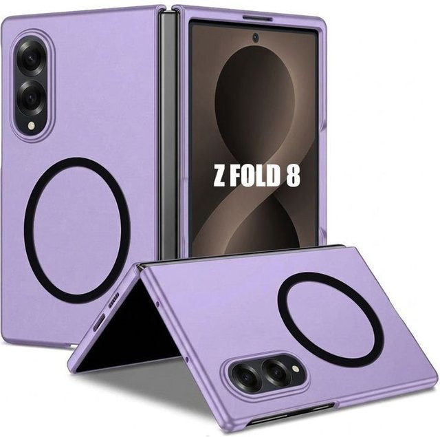 Samsung Galaxy Z Fold 8 Schutzhülle mit magnetischem Ring in Violett - Bild 1