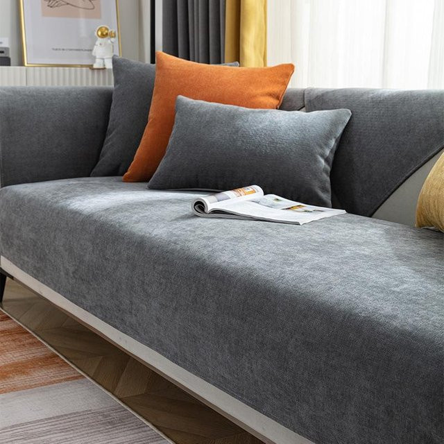 Wasserdichter und kratzfester Sofa-Schonbezug von Your Warm Home in Grau, ideal für Haustiere, B/B: 70 x 70 cm - Bild 1