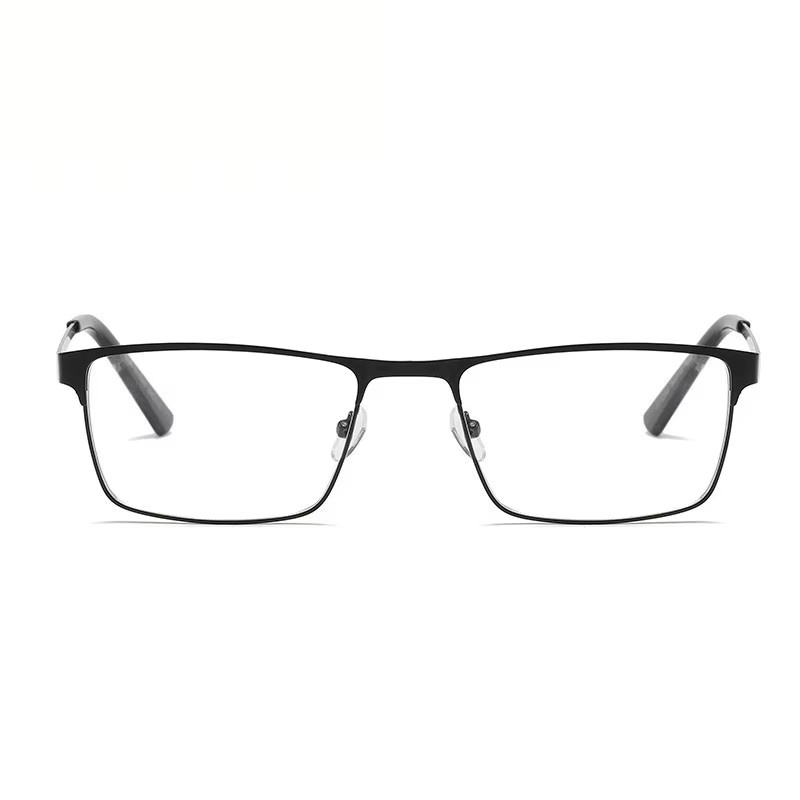Business Lesebrille, Metall, quadratisch, Vollrand, Unisex, schwarz - Bild 2
