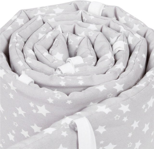 Babybay Nestchen Piqué für Beistellbett Maxi in Weiß und Grau - Bild 1