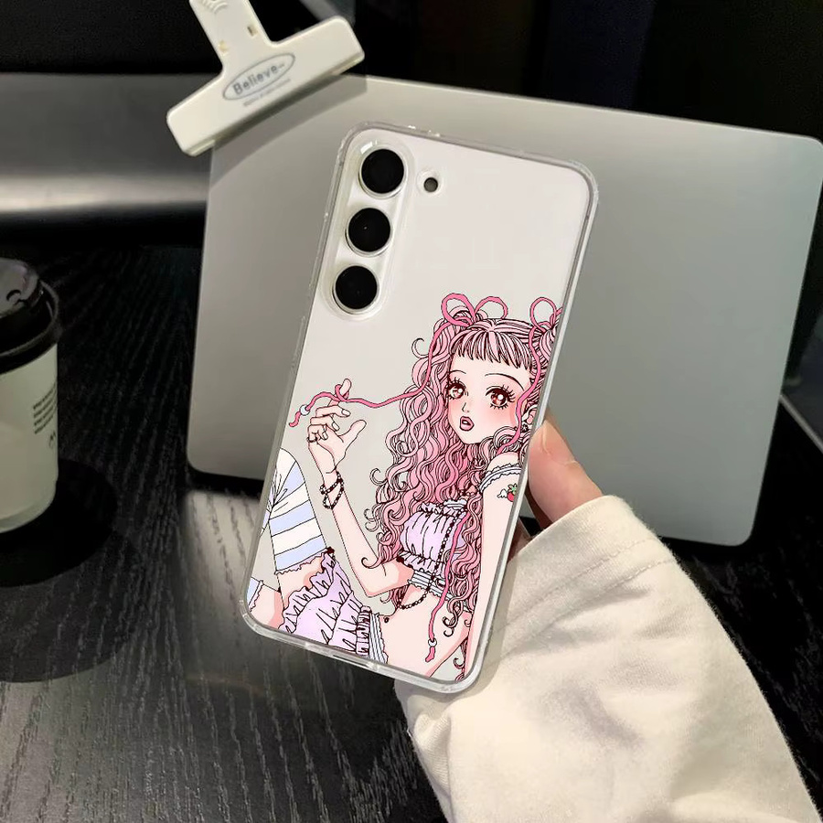 Paradise Kiss Handyhülle für Samsung Galaxy S21 S22 S23 S24 S25 Ultra FE Plus 5G A52S in Transparent - Bild 3