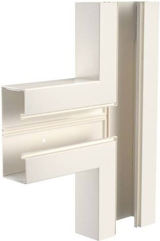 OBO Bettermann T-Stück in Creme-Weiß B: 17,0 cm, T: 7,0 cm - Bild 1