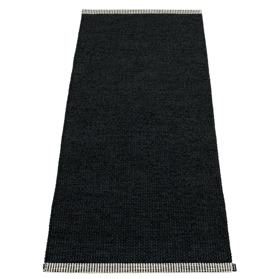 Pappelina Mono Teppich Schwarz B: 60 cm, L: 150 cm - Bild 1