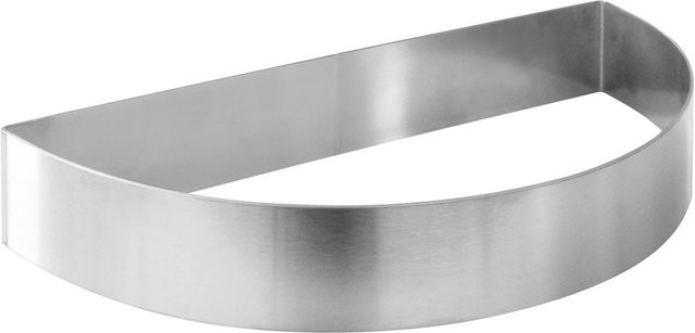 Schneider Tortenring Halbkreis aus Edelstahl in Silber, B: 30 cm, T: 15 cm, H: 4,5 cm - Bild 1