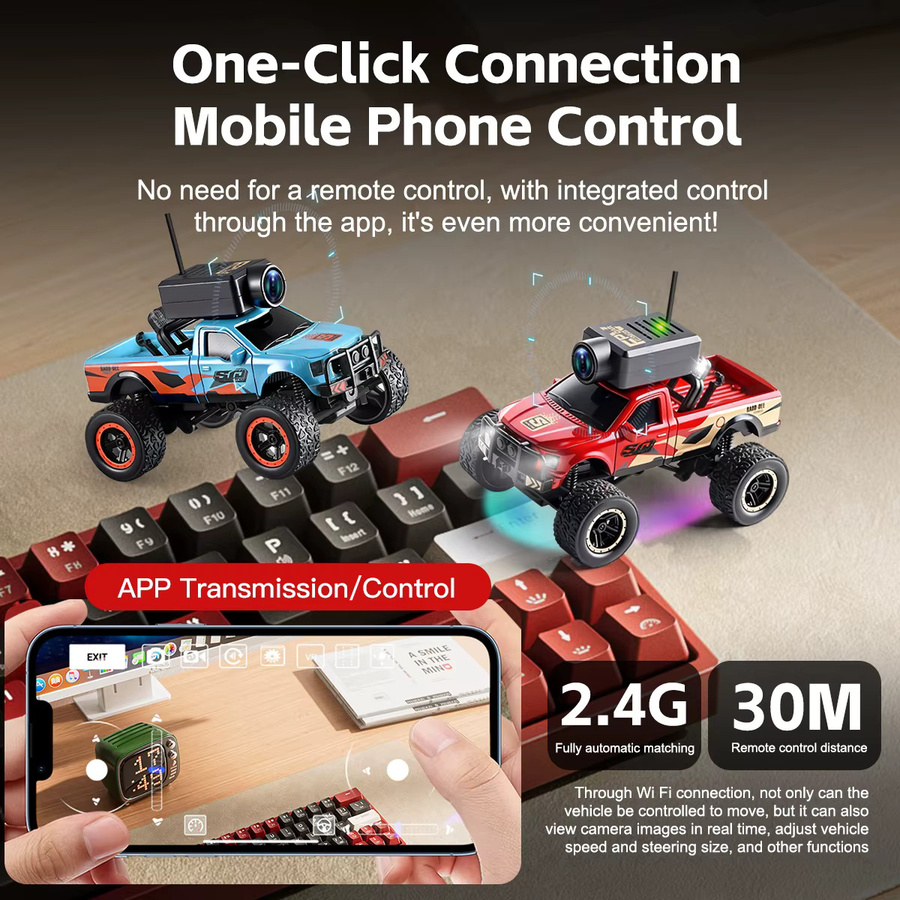WLtoys 6407 Mini-RC-Auto-Spielzeugmodell, 1:64, ferngesteuert - Bild 4