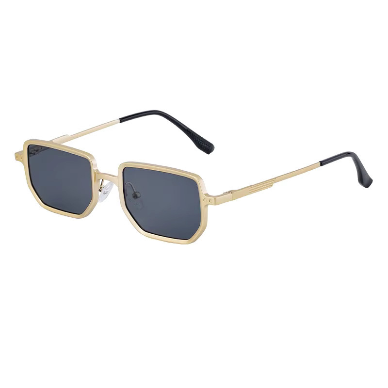 Gentle Liu Sonnenbrille Steampunk, Vollrand, Gold, Metall, Herren - Bild 2