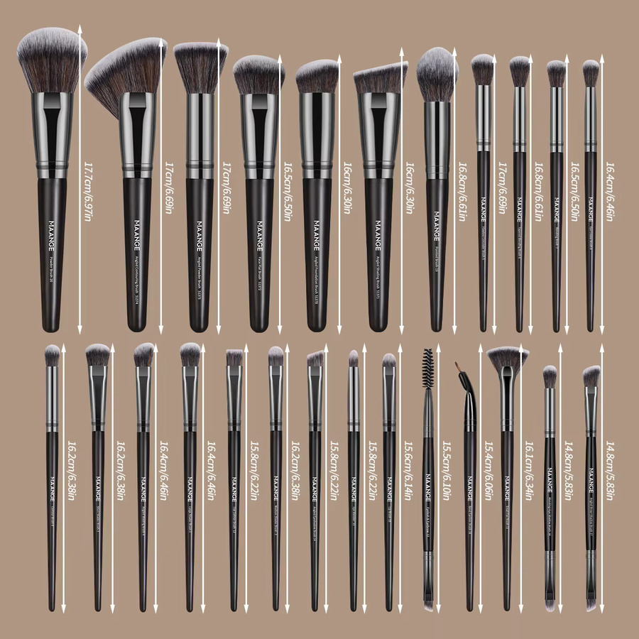 MAANGE Make-up-Pinsel-Set, 25-teilig, Unisex - Bild 2