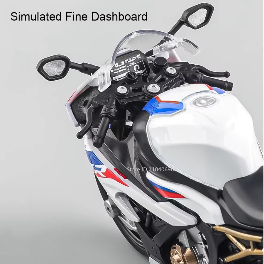 Kawazaki NINJA H2R Modell Motorrad, 1:12, Metall, mit Licht und Sound - Bild 4