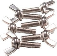 MaSys Flügelschrauben-Set aus Edelstahl in Silber, Länge: 16 mm - Bild 1