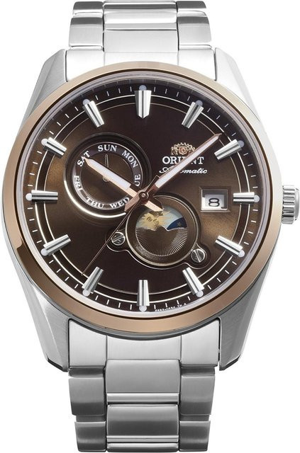 Orient Armbanduhr Stretto Sun & Moon, Automatik, Edelstahl, 42 mm, Herren - Bild 1