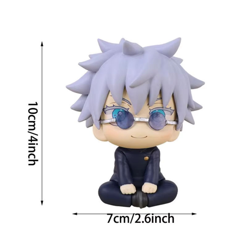 Bandai Jujutsu Kaisen Mini-Figuren Satoru Gojo und Geto Suguru Q-Version Anime-Modelle aus Kunststoff, mehrfarbig, Höhe: 10 cm - Bild 4