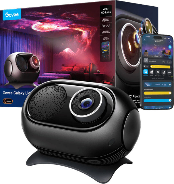 Govee Galaxy Light Projector 2 Pro Sternenprojektor in Schwarz - Bild 1