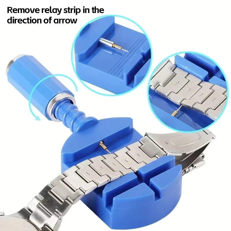 CAOWTAN Uhrmacher Uhren Reparatur Werkzeugset, Edelstahl, Unisex - Bild 3