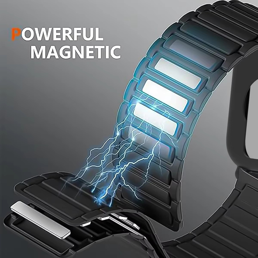 FancyWrist Uhrenarmband Silikon, Xiaomi Redmi Watch 5 Active/5 Lite, Schwarz - Bild 1
