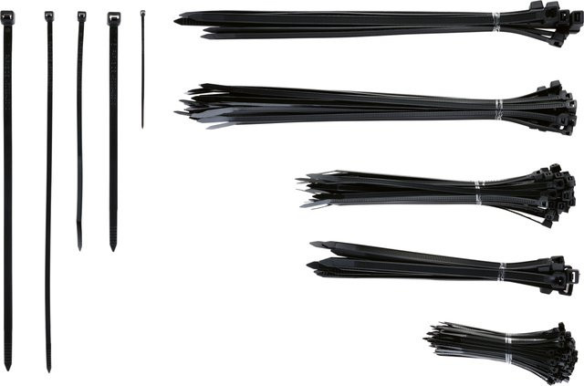 PARKSIDE Kabelbinderset aus Kunststoff, 251-teilig, Schwarz - Bild 1