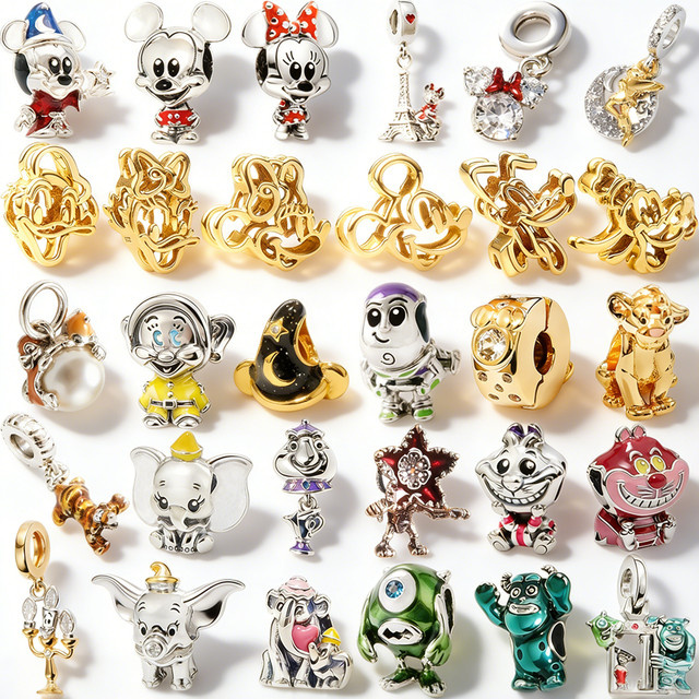 Potdemiel Charms Perlenanhänger, Maus, Enten, Elefant, Kristall, Perle - Bild 1