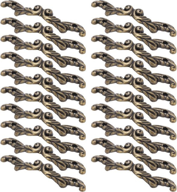 20 Stück GoolRC Mini Vintage Schubladengriffe in Antik Grün Bronze aus Zinklegierung inklusive Schrauben für Holzkisten - Bild 1