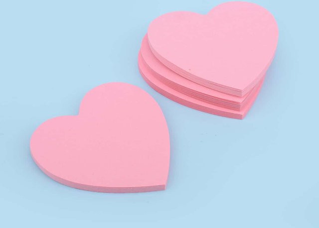 Liebesform Haftnotizen Set, 40 Stück, Pink - Bild 1