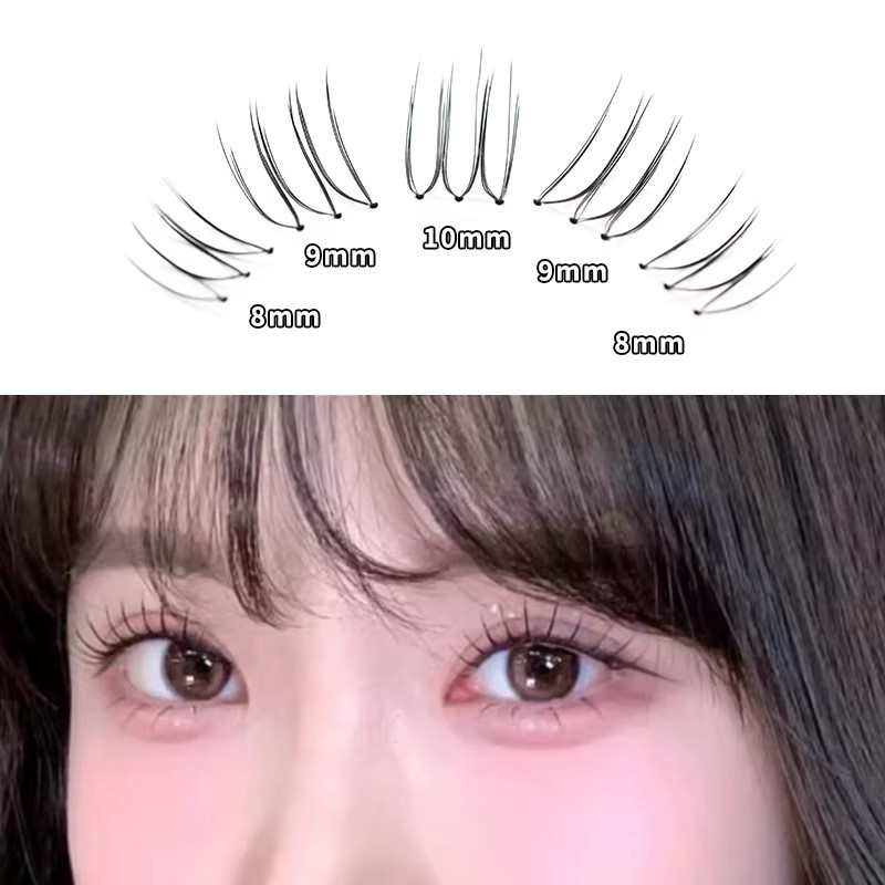 BLINKWAVE Künstliche Wimpern, Einzelne Wimpernbüschel, Natürlich, Unisex - Bild 3