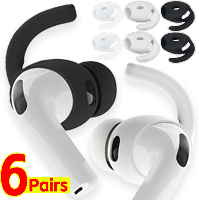 Silikon-Ohrstöpsel für Apple AirPods Pro 3 in Weiß, 6-1 Paar rutschfeste In-Ear Schutz-Ohrpolster - Bild 1
