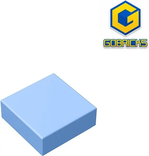 Gobricks GDS-613 Fliese 1 x 1, Zubehör, Blau - Bild 1