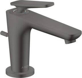 Hansgrohe Axor Citterio Waschtisch-Einhebelmischer in Gunmetal mit Pop-up-Abfluss, Ausladung: 12,8 cm - Bild 1