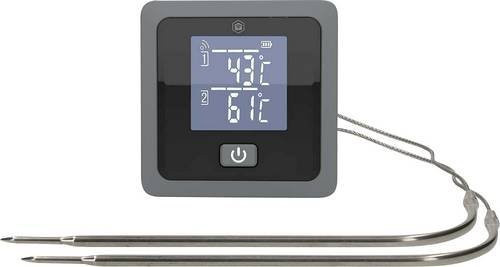 Nedis BTKAT10GY Bluetooth Grill-Thermometer mit Temperaturkontrolle in Grau - Bild 1