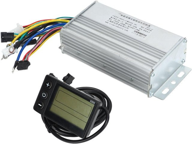 Igeteck Elektrisches Fahrrad Controller Set mit S866 LCD Display Panel und wasserdichtem bürstenlosem Controller für 1000W Motor 48V in Silber - Bild 1