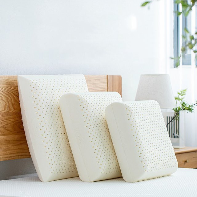 Aqumotic Naturlatex-Wurfkissen, quadratisches Bio-Kissen, Farbe: Weiß, B/B: 35 x 35 cm - Bild 1