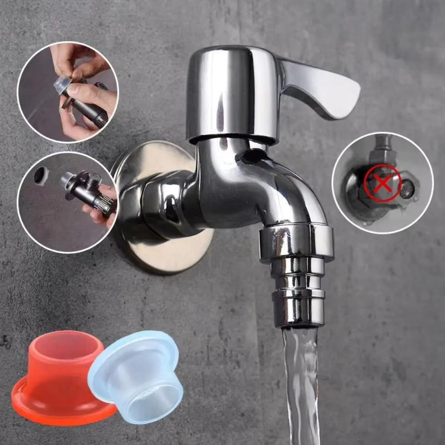Transparente Silikon-Gewindedichtung für Wasserhähne, Rohre und Schläuche als auslaufsicherer O-Ring für Sanitärinstallationen - Bild 3