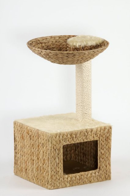 Silvio Design Kratzbaum Wohnboy Casa in Beige mit Höhle und Liegemulde - Bild 1