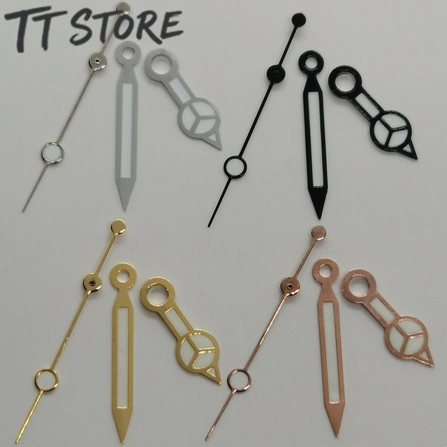 CHIKUANG Uhrzeiger, Silber Schwarz Gold Roségold, Grün Leuchtend, Passend für NH35 NH36 7S26 7S36 4R35 4R36 Uhrwerke - Bild 1