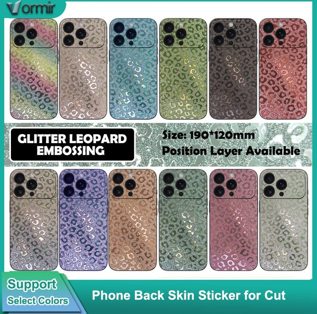 Vormir 20 Stück Transparente Leder-Rückfolien-Aufkleber für iPhone 17 Pro Max, Farbwechselnde Hydrogel-Rückfolien für Plotter-Maschinen - Bild 1