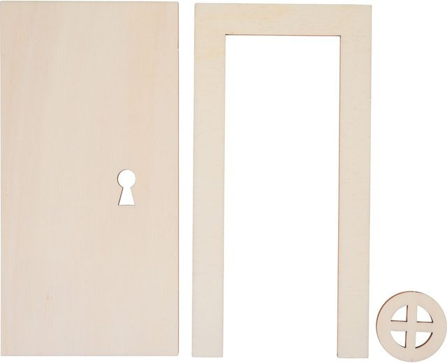 VBS Miniatur Tür Tampere aus Pappelsperrholz in Beige - Bild 1