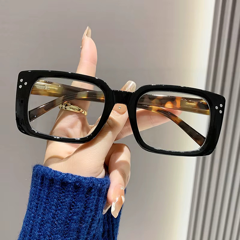 Lesebrille, quadratisch, Vollrand, Kunststoff, schwarz - Bild 2