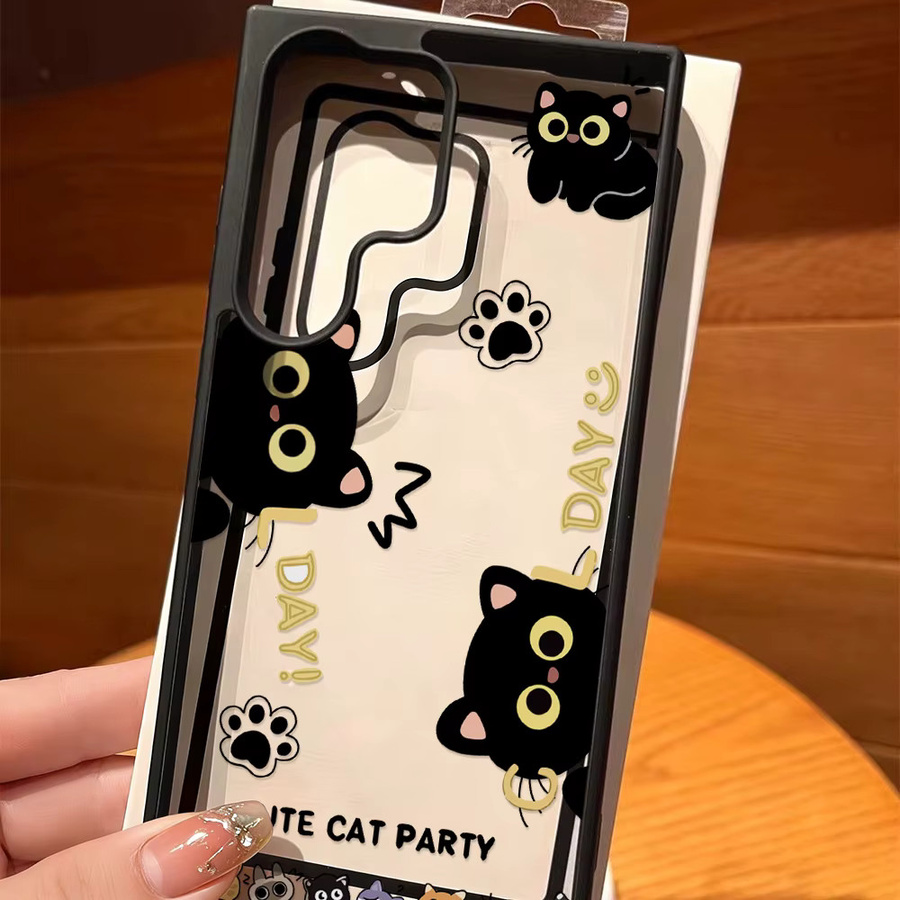 Niedrige Katzen-Handyhülle mit Lanyard für Samsung Galaxy A17 5G A56 A57 A55 A54 A07 A06 A36 A35 A34 A16 A15 A14 in Multicolour - Bild 2