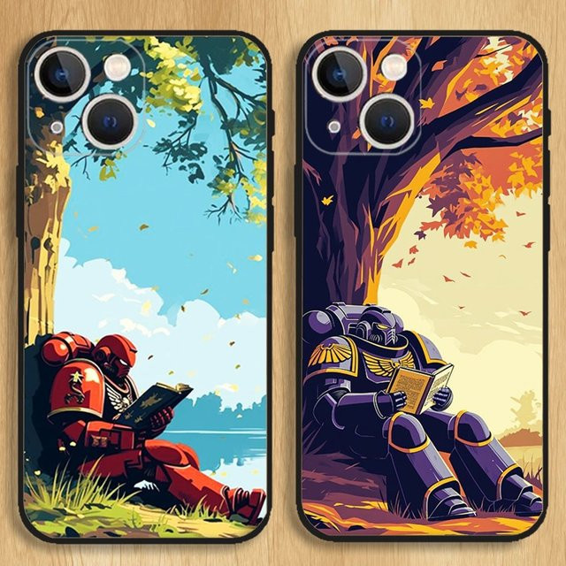 W-War Hammeras Brettspiel Handyhülle für iPhone, weiche Schutzhülle in Schwarz - Bild 1