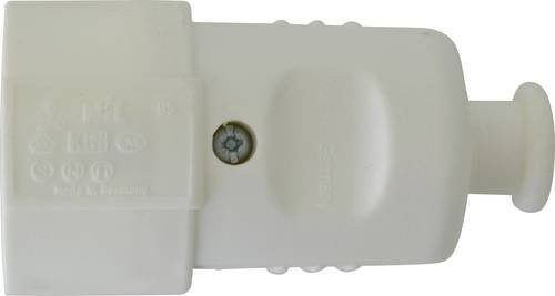 N & L 17259 Schutzkontaktkupplung aus Kunststoff für 230V in Weiß - Bild 1