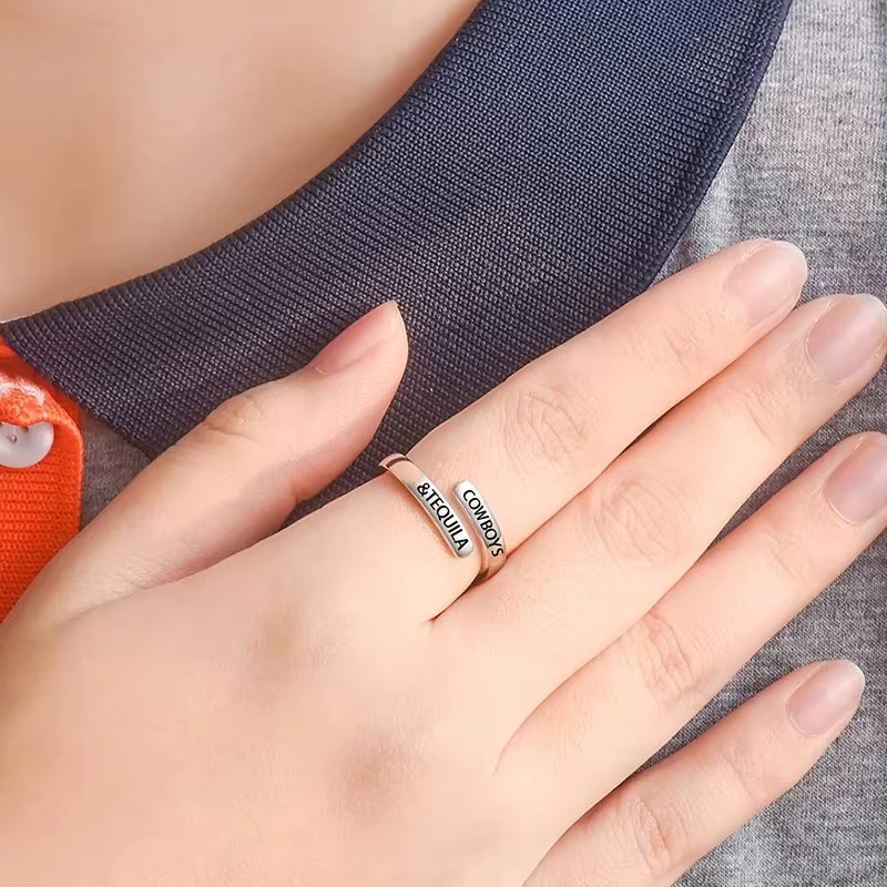 konminry Wrap Ring, Edelstahl, Silber - Bild 3