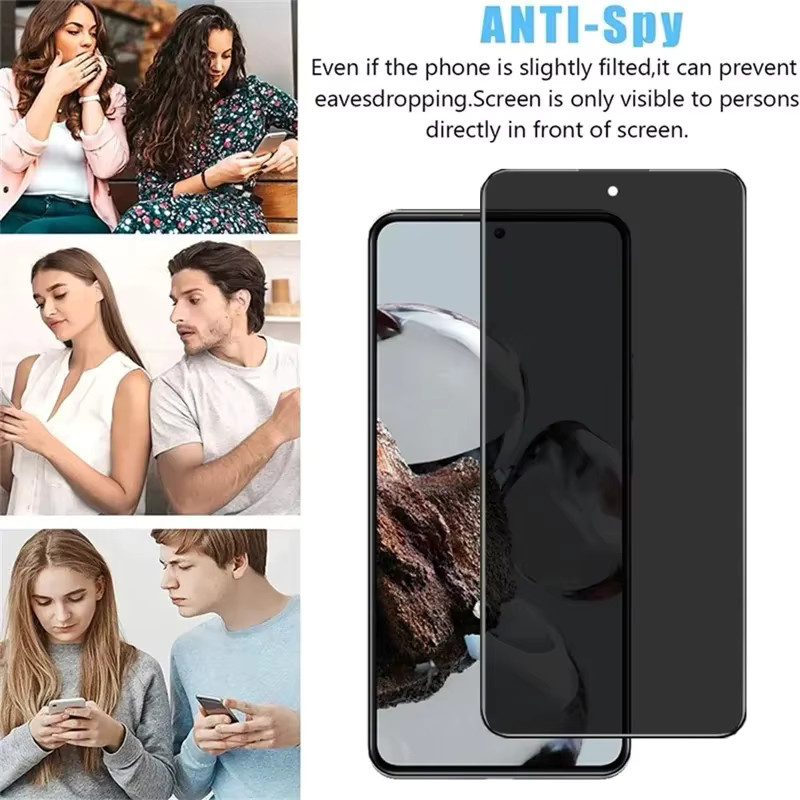 3er Pack Xiaomi Black Shark 4, 4S, 5 Pro und 5 RS Anti-Spy Sichtschutzglas Displayschutzfolie - Bild 6