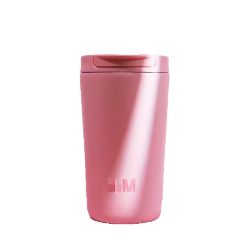 JUSTINLAU Thermoskanne als Kaffeetasse für Kinder mit Strohhalm, Isolierflasche aus Edelstahl, Farbe: Pink, 355 ml (12oz) - Bild 4