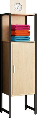 VCM Midischrank Edino in Braun, B/T/H: 33 x 30 x 114 cm - Bild 1