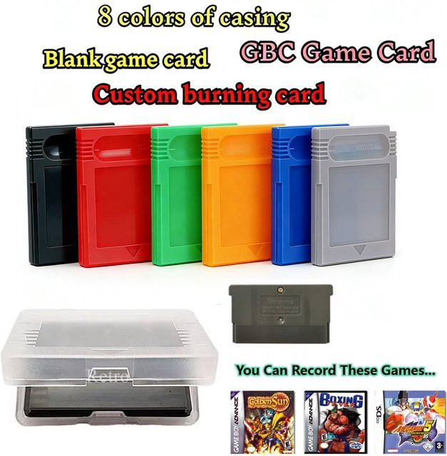 Bandai GBA/GBC Blanko Spielkarte für Retro-Spiele mit Speicherplatz für deine eigenen Inhalte - Bild 1