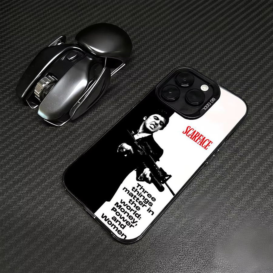 Scarface Handyhülle Aurora TPU-Hülle für iPhone 11 bis iPhone 17 Pro Max, stoßfest und schlank, mehrfarbig und pink - Bild 4