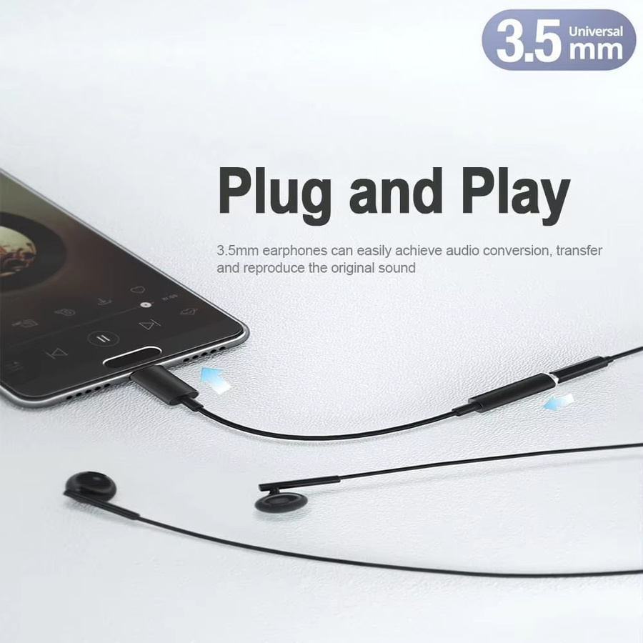 2er-Set USB Typ-C auf 3,5mm Klinke Audio-Adapter und USB-A auf Klinke Adapter in Schwarz für Laptop und Mac - Bild 1