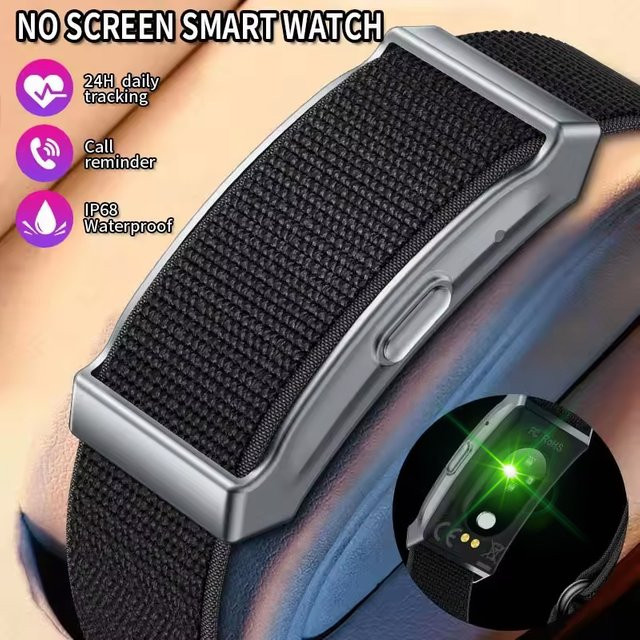 BOXUXING Smartwatch für Damen und Herren mit Herzfrequenzmessung, IP68 wasserdicht und Anruf-Erinnerung, Schwarz oder Weiß - Bild 1
