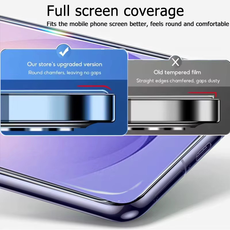 3er-Set gehärtetes Glas Displayfolie für Samsung Galaxy S26 Ultra, transparent, mit Fingerabdruck-Entsperrung und Anti-Explosion-Schutz - Bild 4